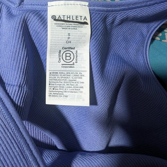 NEW! Athleta | Aurora Bodysuit Shortie In Dark Adonis Blue - Picture 7 of 11